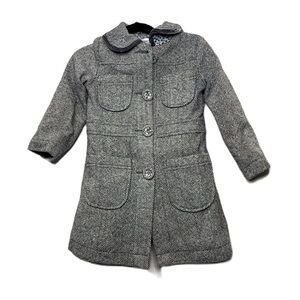 Troi Zenfanta Chic Gray Kids Pea Coat Sz 4